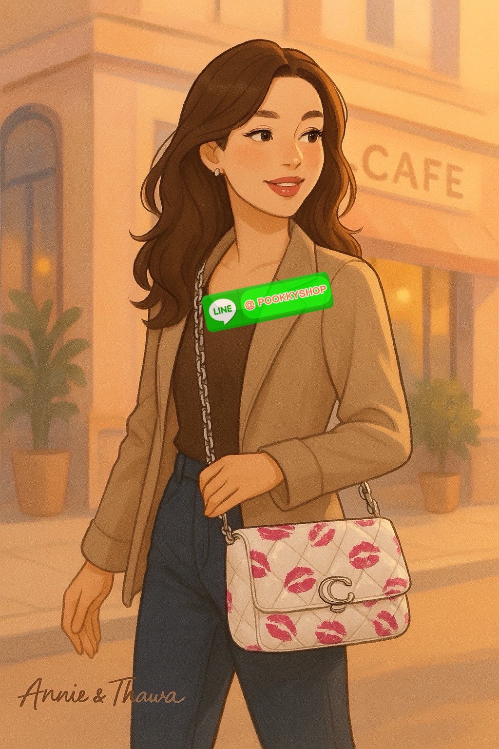 Coach CR114 – Tabby Shoulder Bag 20 With Quilting And Lip Print ไอเทมสุดจี๊ดจาก Coach USA ที่ห้ามพลาด! รายละเอียดสินค้า: • วัสดุ: หนังแกะนัปป้า (Nappa Leather) นุ่มหรูระดับพรีเมียม • ลวดลาย: ลิปปริ้นท์ (Lip Print) ลิมิเต็ดสุดปัง