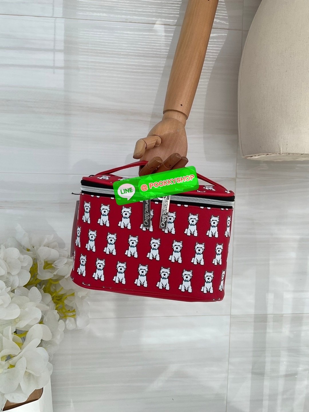 🚚 พร้อมส่ง 🚚 Marc Tetro Large Make Up Tote /Travel สินค้าแบรนด์แท้100% พร้อมแท็ก!! แบรนด์ดังจากอเมริกา รุ่นขายดีในประเทศญี่ปุ่น กระเป๋าเครื่องสําอาง แบบมือถือ ลาย แมว / สุนัข มีให้เลือก 3 ลาย วัสดุหนัง pvc หนังเทียม น้ำหนักเบา ปิด/เปิด ด้ว