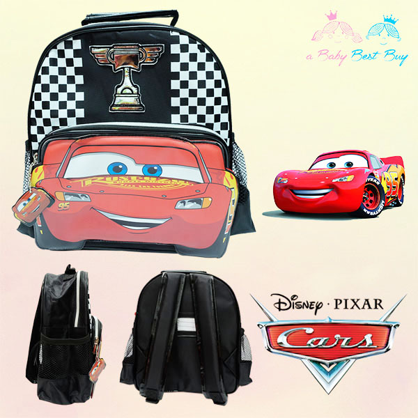 ฮ 'Disney Cars Backpack - กระเป๋าเป้สะพายหลัง ลายคาร์ กระเป๋านักเรียน ของแท้ ลิขสิทธิแท้ (12 นิ้ว)