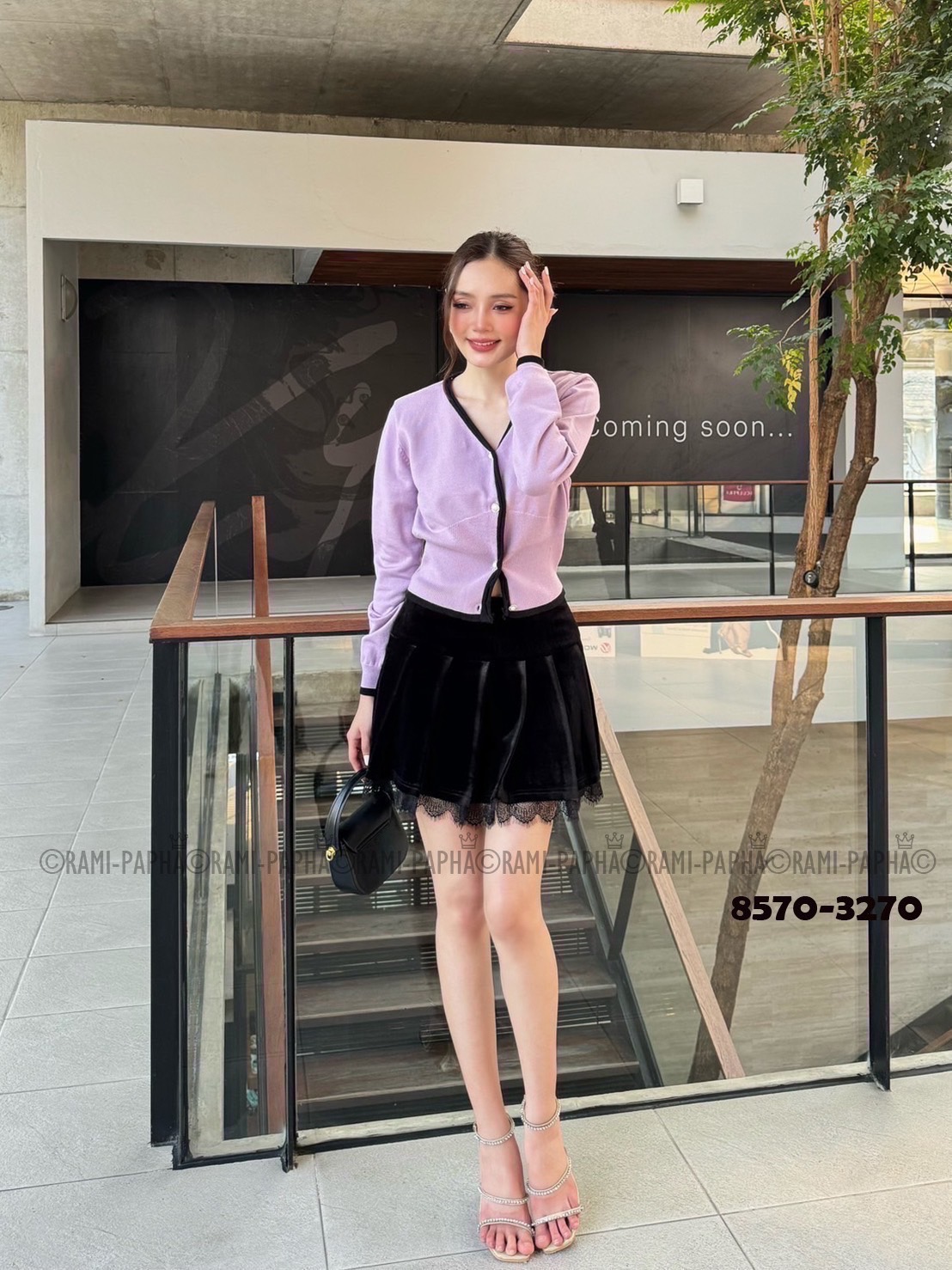 ชุดเซทแฟชั่น Set เสื้อไหมพรมสีสันสวยสดใส เนื้อผ้านิ่มยืดหยุ่นอย่างดีสวมใส่สบาย