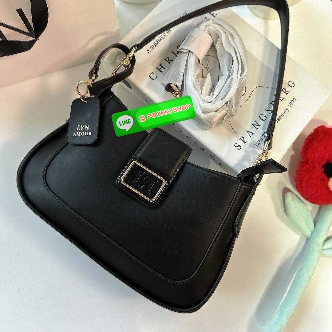 กระเป๋าลิน Lyn สะพายข้าง คลอใหม่ คล้องไหล่ได้ สะพายข้างครอสบอดี้ได้ มีสายสะพาย2เส้น