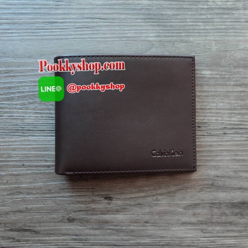 Calvin Klein Leather Credit Card Fold with Metal Clip Key Fob Set กระเป๋าสตางค์ใบสั้น Set สุดคุ้มมอบให้เป็นของขวัญหรือใช้เองก็แนะนำค่ะ