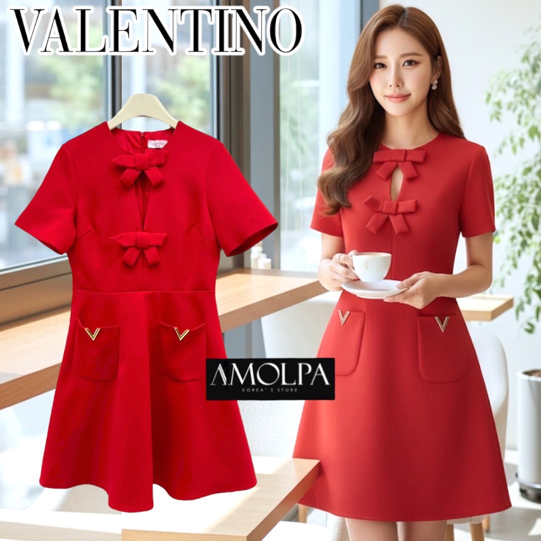 DRESS VALENTINO 1:1 HI-END ทรงสวย เป๊ะ ใส่แล้วสวยเข้ากันลงตัวมากๆค่ะ ไม่ผิดหวังแน่นอนนนนค๊า ห้ามพลาดเลยน้า
