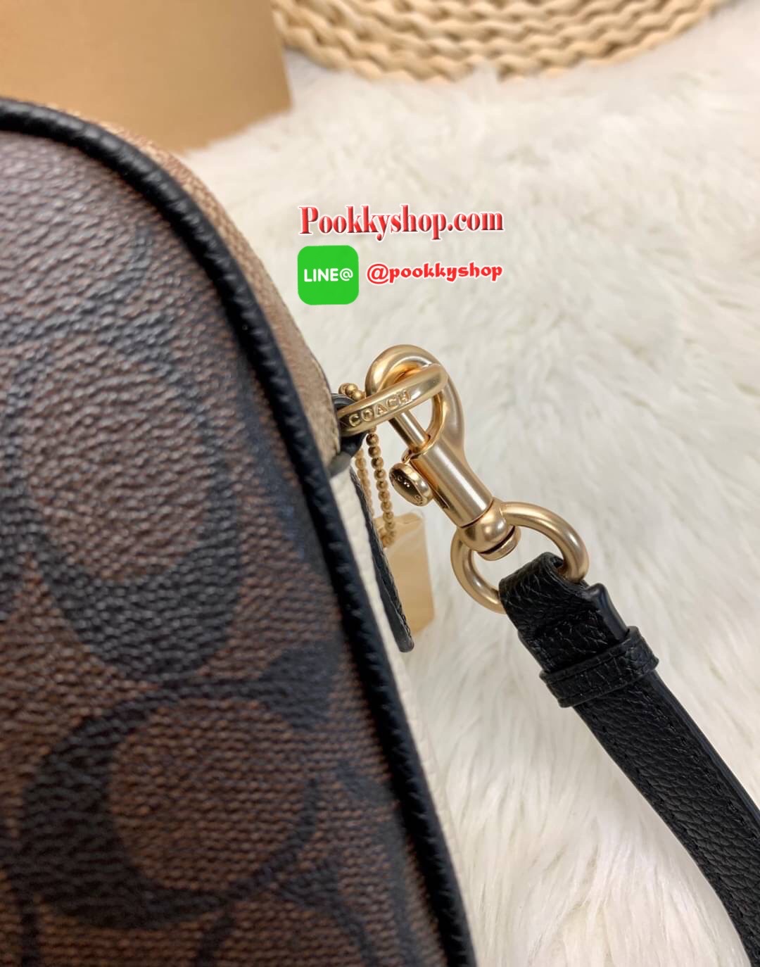 New arrival ! COACH JES CROSSBODY IN BLOCKED SIGNATURE CANVAS ((1767)) 🌈สินค้าออกใหม่ ใบจริงสวยหรูมากๆค่ะ! กระเป๋าสะพายครอสบอดี้ร์หรือสะพายข้างได้ หนังแท้อย่างดีค่ะ
