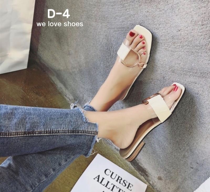 พร้อมส่ง รองเท้าลำลอง พลาสติคใสใส่สบาย เสริมส้น 1 นิ้ว ใส่ลำลองเดินสบายๆ สินค้ายอดนิยมลูกค้าตามหากันเยอะมาก