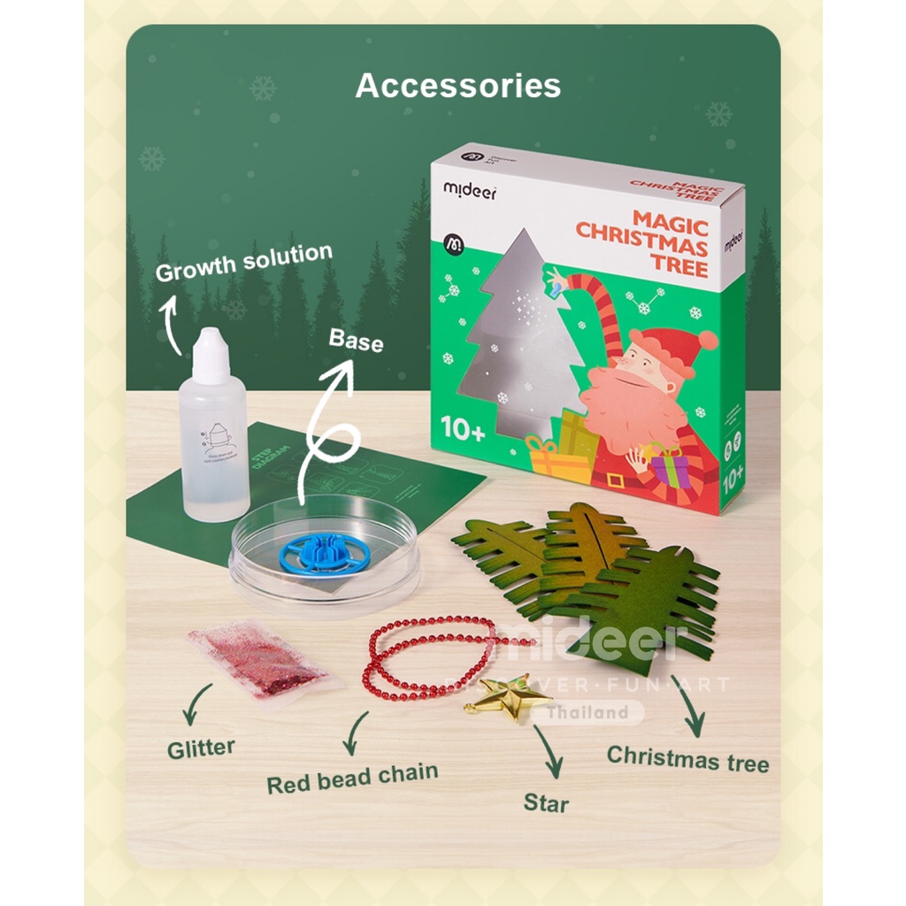 Mideer มิเดียร์ New Magic Christmas Tree ต้นศริสต์มาสสุดวิเศษ