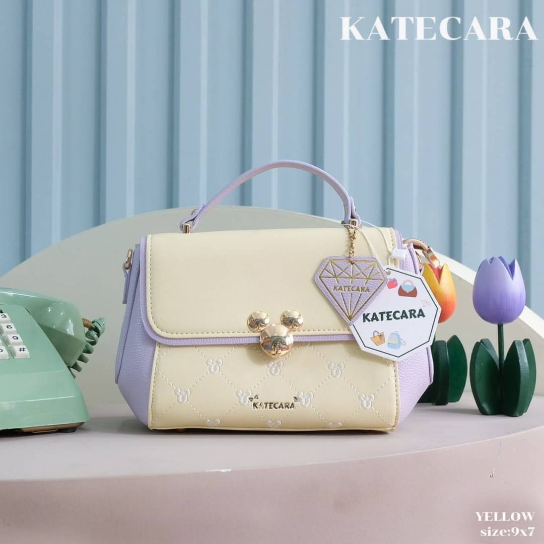 ว๊าวววๆๆ สวยมาก แบรนด์แท้ KATECARA หน้ามิกกี้ สีทรูโทน พาสเทล สวยหวานละมุล มี2 สาย งานสวยมากๆ คะ