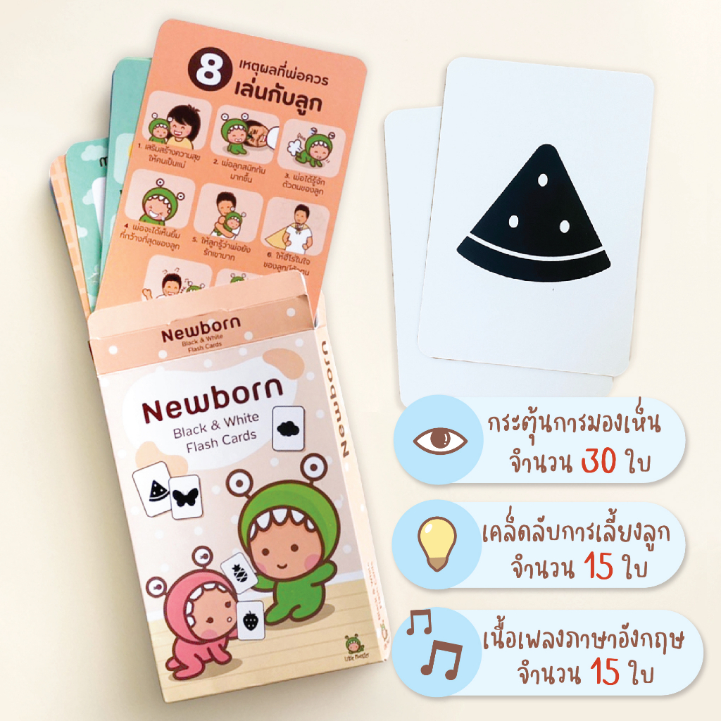 Little Monster Newborn Flash Card แฟลชการ์ดกระตุ้นพัฒนาการ