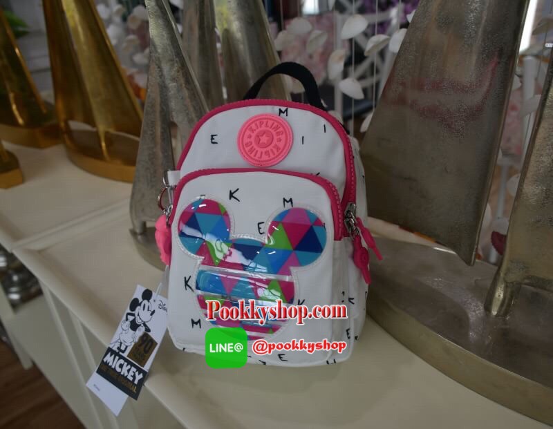 Kipling Disney’s Minnie Mouse and Mickey Mouse 3 IN 1 กระเป๋าสะพายหลัง สะพายข้าง หรือ crossbody 3 in 1 มาพร้อมพวงกุญแจลิง ด้านหน้ามีช่องซิปแยกใส่ของจุกจิก ภายในช่องหลัก มีช่องซิปใส่ของ พร้อมอีก 1 ช่องด้านใน เปิด-ปิด ด้วยซิป สะดวกใช้ พร้อมสายยาว 2 สาย สะพา