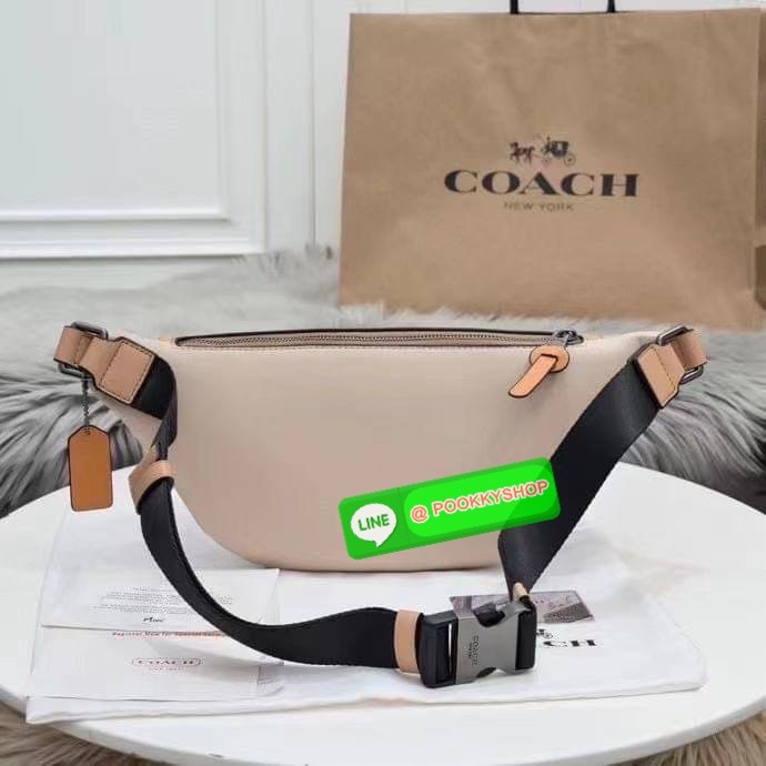 Coach 962 Rivington Belt Bag in Signature Canvas with Coach Patch