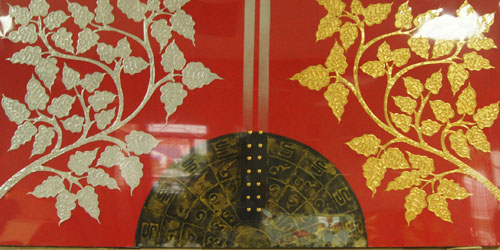 ภาพมงคล เสริมดวง ฮวงจุ้ย ( เงิน ทอง สุขภาพ ไหลเวียนดี ) ขนาด 60 x 120 cm