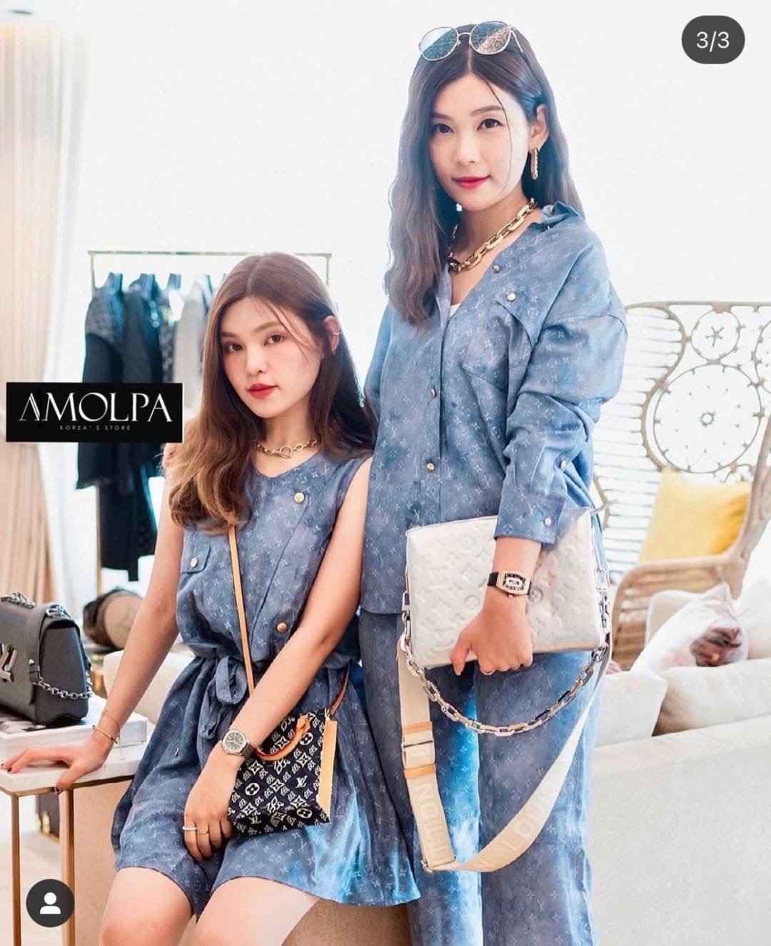 งาน HIEND มีแค่ที่นี่ที่เดียว!!! พร้อมส่ง!! DRESS LV PRINT 2021-SS เนื้อผ้าดีม๊ากกกก ผ้าใส่สบายมากกกก ห้ามพลาดเลยนะคะ ใส่สบายสุดๆ !! งานสวยงานดีต้องแบรนด์AMOLPA เท่านั้น !! ❤️NEW IN TODAY BY AMOLPA❤️ แบรนด์ - LV ป้าย TAG LV Detail - DRESS LV