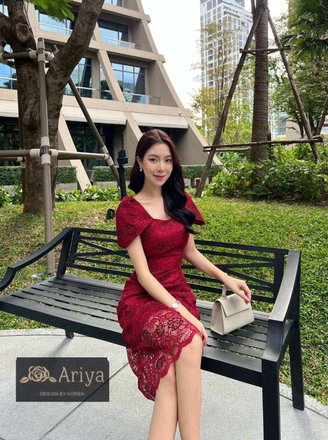 เดรสผ้าลูกไม้ ทรงสวย มาพร้อมมากแม่ใส่สบายใส่ทำงาน ความสวยเป๊ะจัดเลย ใส่เที่ยว. งานหรูดูแพง