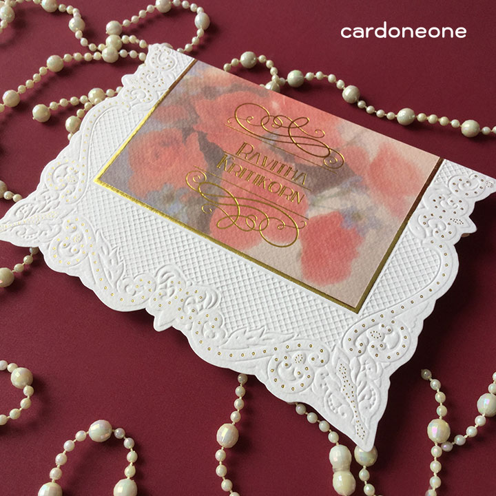 การ์ดแต่งงานพรีเมี่ยม วินเทจ