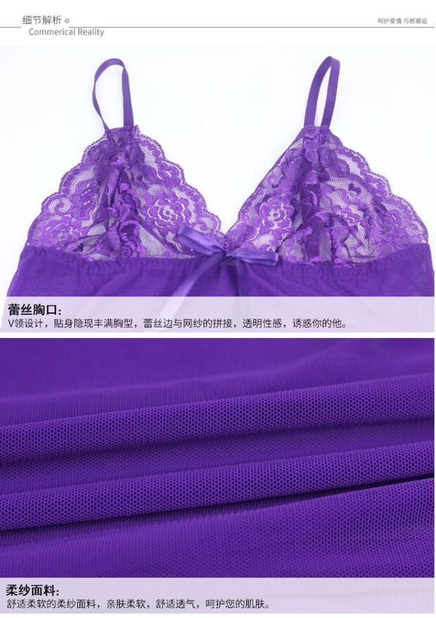 ชุดคลุมนอนเซ็กซี่ เซ็ทชุดนอน สายเดี่ยว ซีทรู แต่งระบายขอบ และลูกไม้ เนื้อผ้าทิ้งตัว สวยหรู PREMIUM GRADE สวยหรู เซ็กซี่ เย้ายวนสุดๆคะ +G-string แต่งลูกไม้เข้าชุดคะ