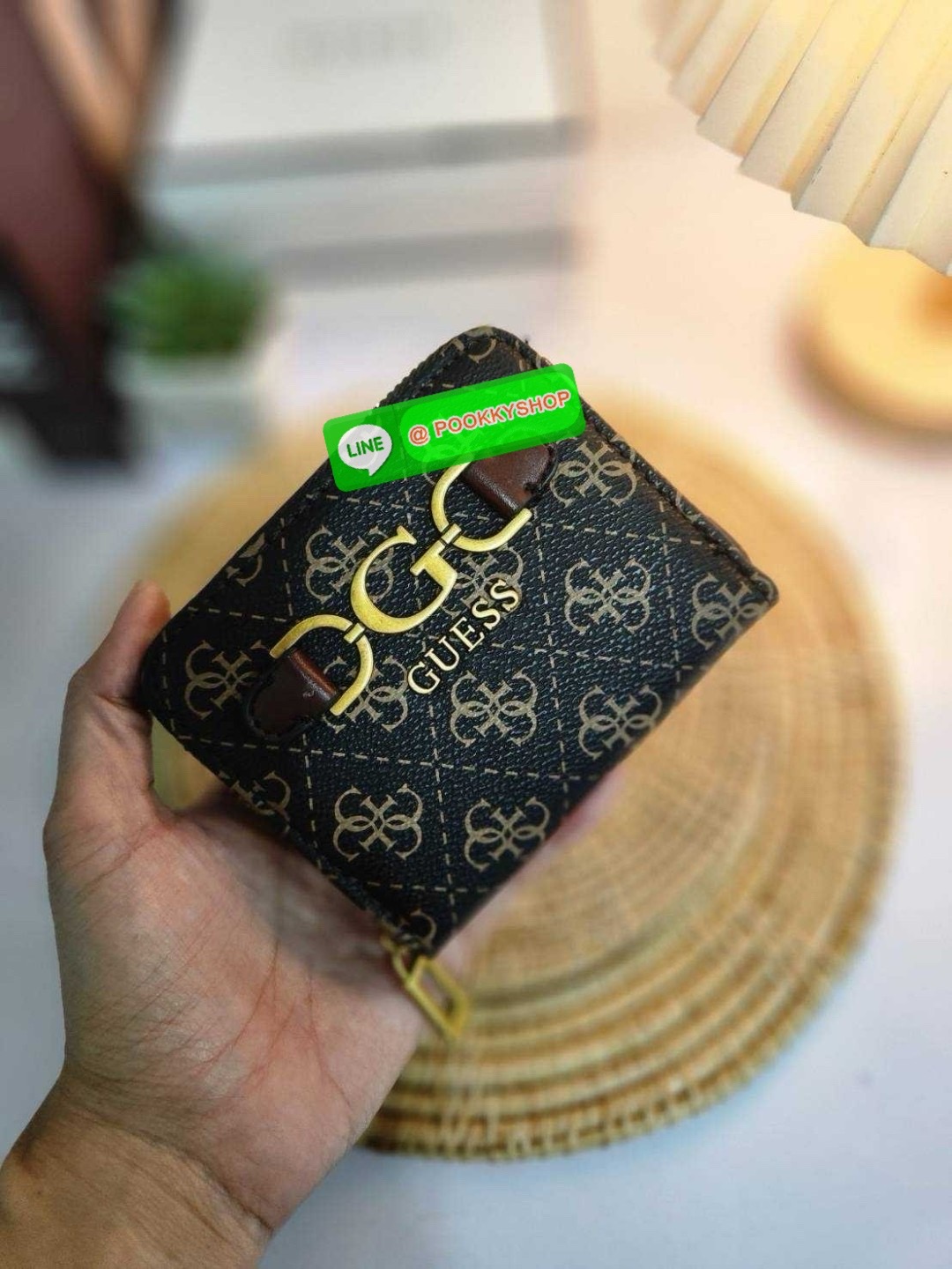 กระเป๋าสตางค์ใบสั้นเกรส Guess งานแท้Outlet