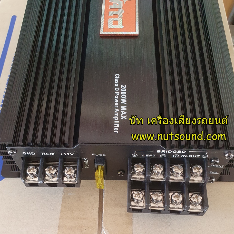 เพาเวอร์แอมป์ class d 4 ch 2000w ยี้ห้อ ZOGATO