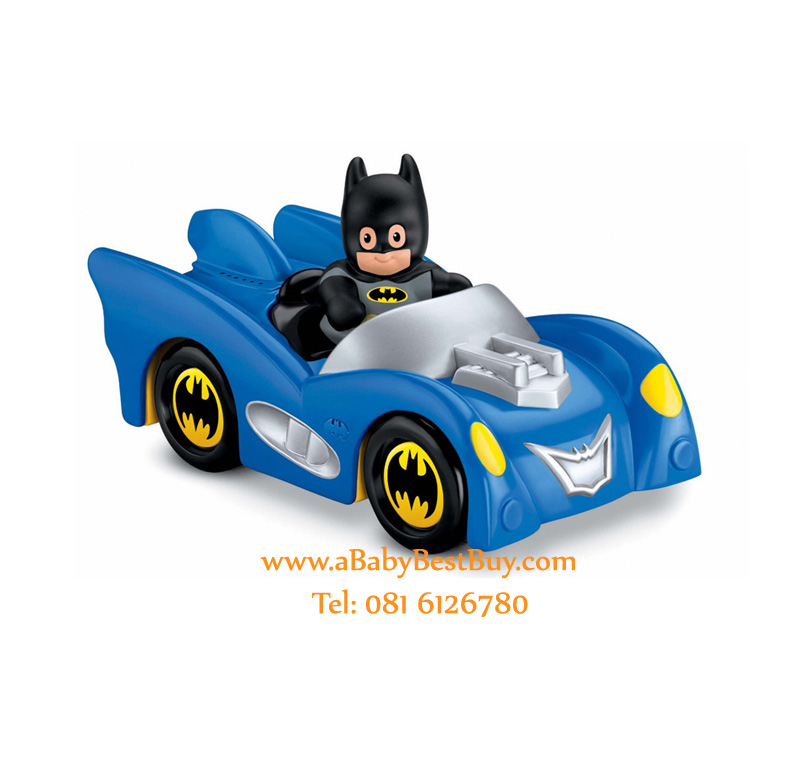 Little People DC Super Friends Batmobile (Bat Man) นำเข้าจากอเมริกา Fisher-Price (พร้อมส่ง)
