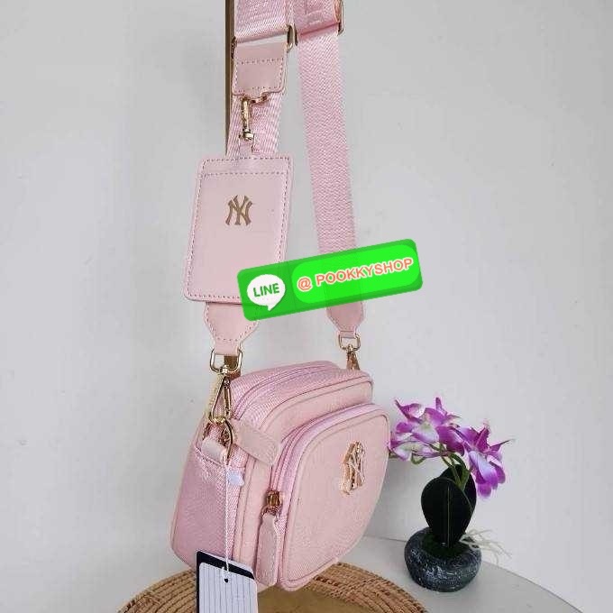 กระเป๋าNY สะพายข้าง ใส่โทรศัพท์ได้ทุกรุ่น แถมที่ใส่บัตร สายสปอร์ตปรับระดับได้