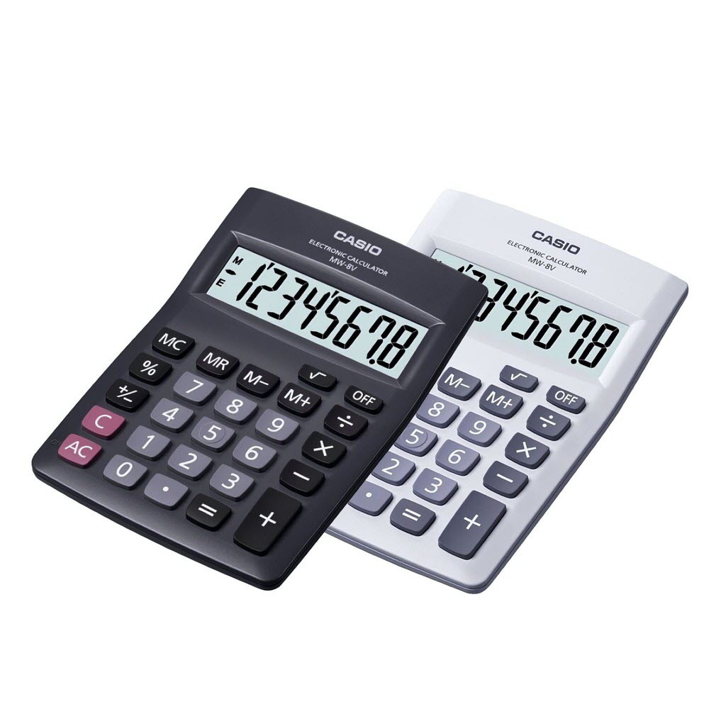 เครื่องคิดเลขตั้งโต๊ะ 8 หลัก Casio # MW-8V