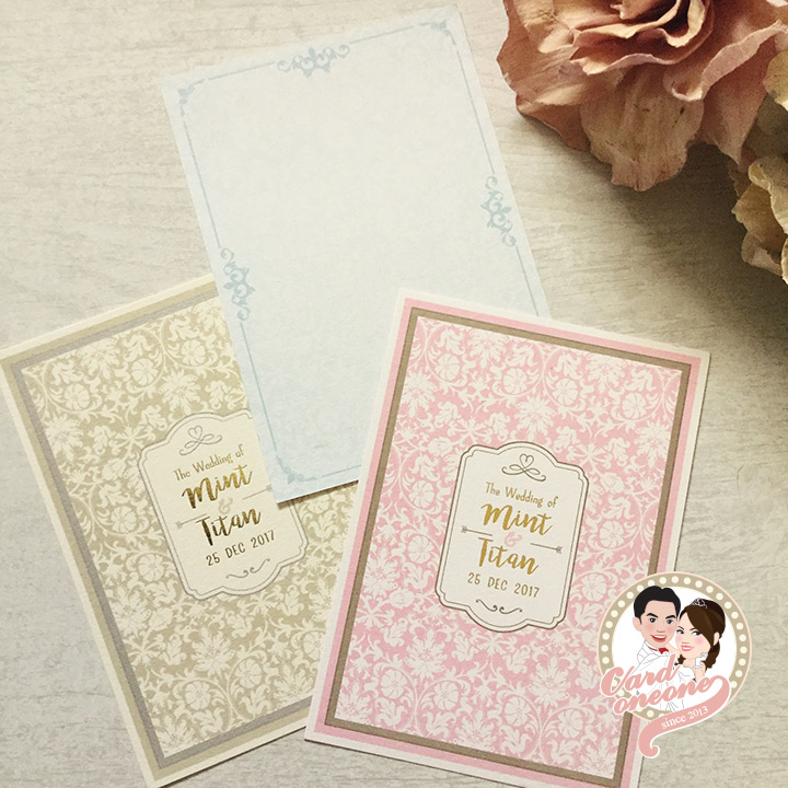 การ์ดแต่งงานวินเทจ