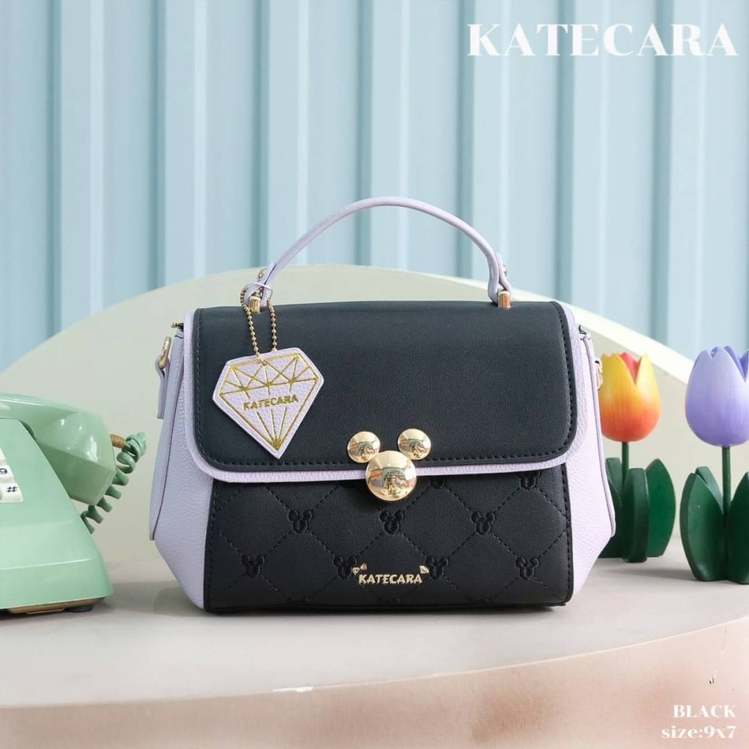 ว๊าวววๆๆ สวยมาก แบรนด์แท้ KATECARA หน้ามิกกี้ สีทรูโทน พาสเทล สวยหวานละมุล มี2 สาย งานสวยมากๆ คะ