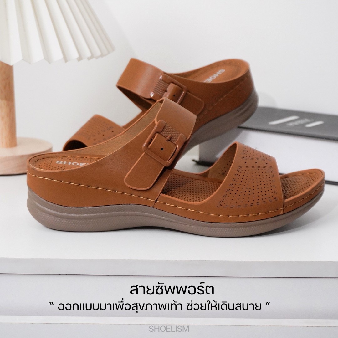 ไม่ต้องแต่งเยอะ แค่ใส่คู่นี้ลุคก็ดูเป๊ะ! รองเท้าสุขภาพ รองรับแรงกระแทกดีมาก เท้าไม่ล้า ส้นสูงกำลังดีน้ำหนักเบา เหมาะกับทุกกิจกรรม คู่นี้คือผู้ช่วยดีๆ ต้องมีติดตู้ไว้เลย