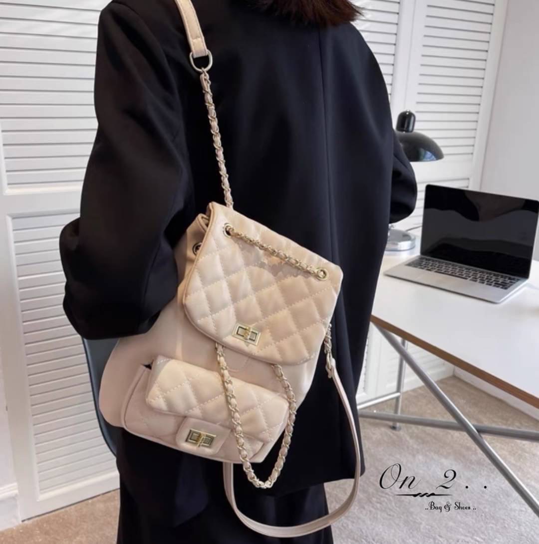 พร้อมส่งจ้าา♥️♥️♥️ CHANEL BACKPACK CLASSIC...✨✨✨ รุ่นใหม่ล่าสุด หนังพียู งานเกรดพรีเมี่ยมม!! สามารถทำเป็น เป้หลังได้ เเละถือได้
