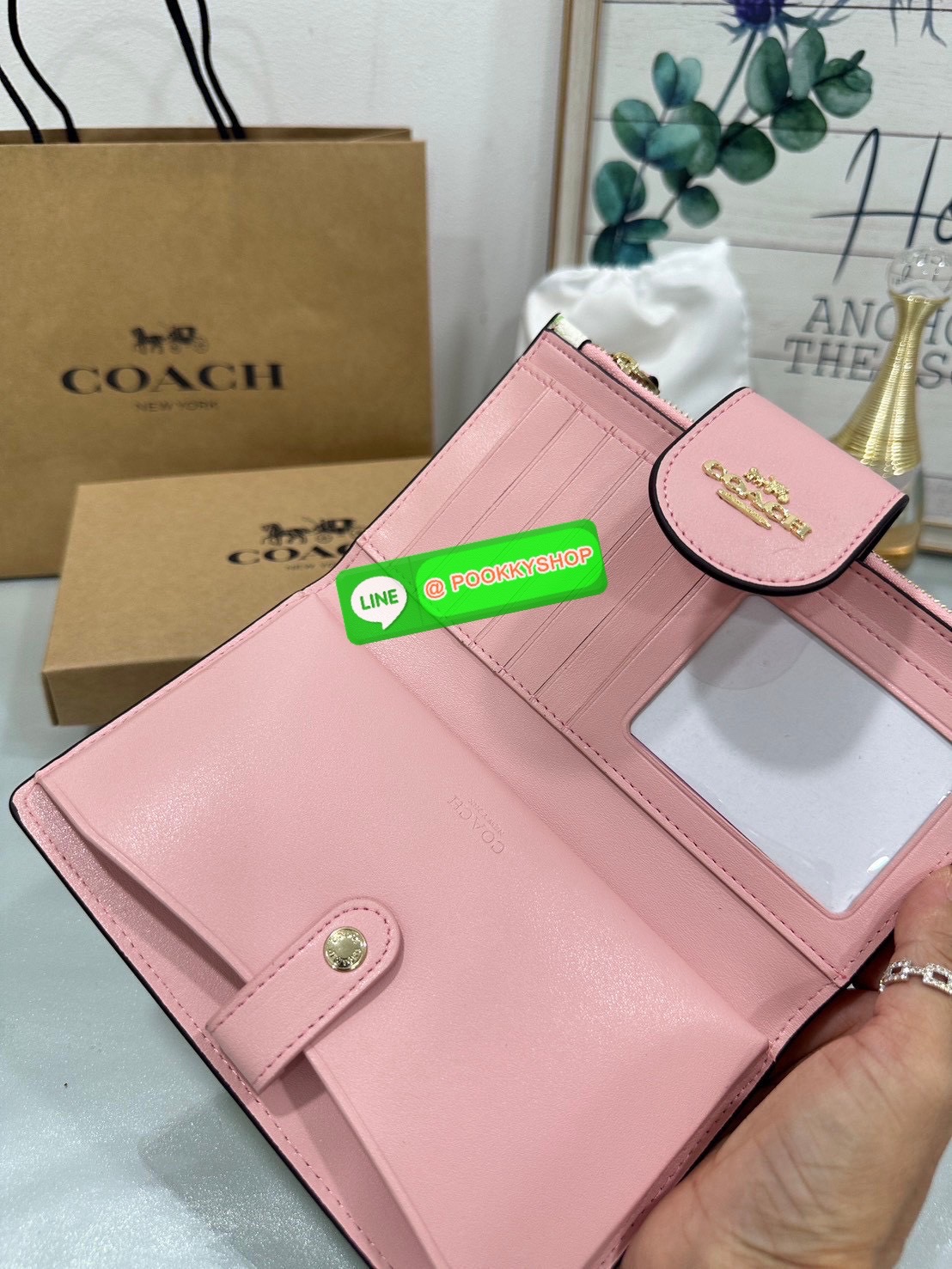 🍀Coach C2874 Tech Phone Wallet In Colorblock Signature 🍀 COLOR: signature canvas