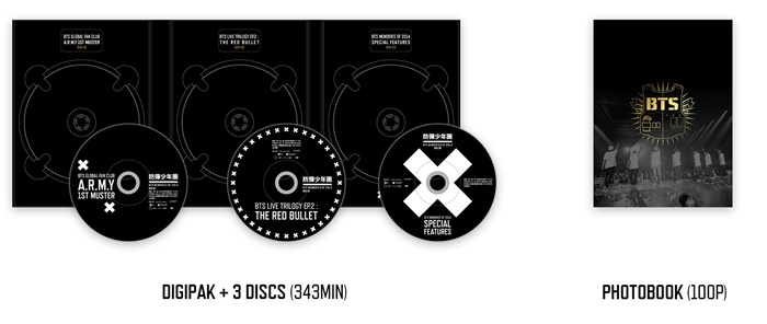 BTS MEMORIES OF 2014 DVD + PHOTOBOOK + POSTER