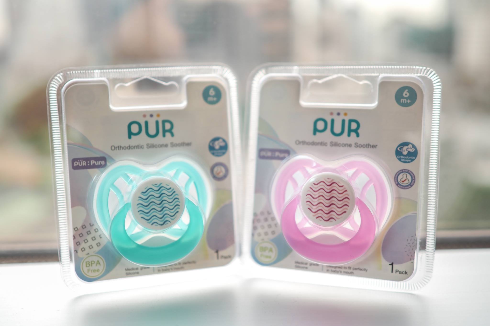 PUR จุกหลอก ทันตพัฒนา รุ่น Ventilated สำหรับเด็ก 6 เดือนขึ้นไป