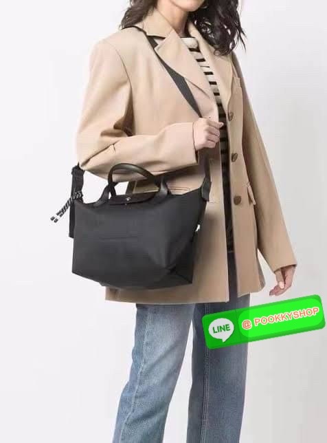 LONGCHAMP LE PLIAGE ENERGY MEDIUM HANDBAG 🔖กระเป๋าสะพายไหล่/ถือ คอลเลคชั่นใหม่สไตล์เรียบหรู ขนาดกลางจุของได้เยอะ