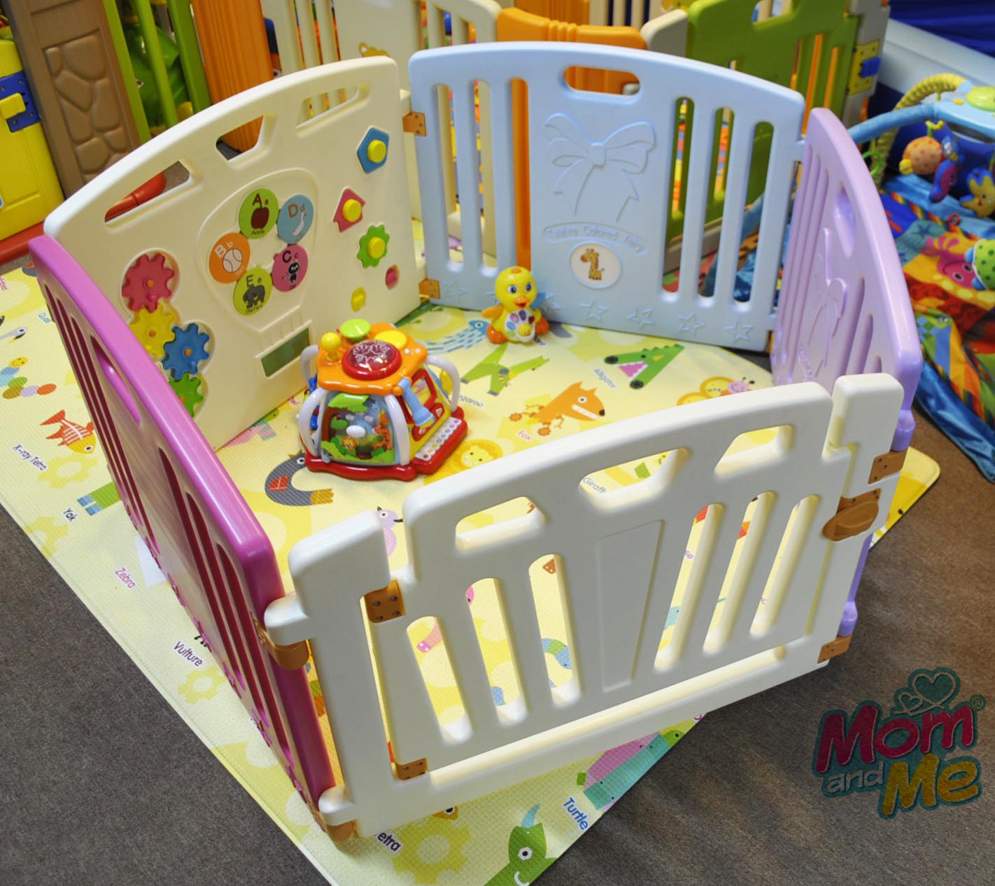 คอกกั้นเด็ก BPastel รุ่น classic Size M ขนาด 5 แผ่น รั้วกั้นเด็ก บีพาสเทล