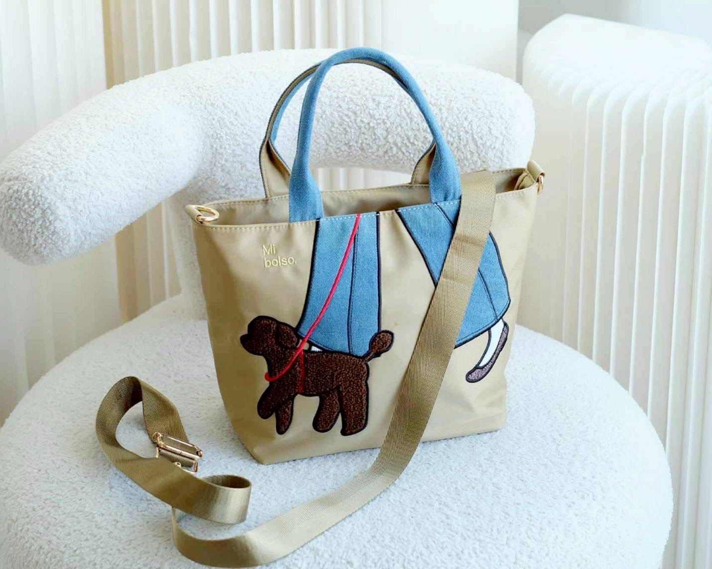 กระเป๋าผ้า Miszapatos แบรนด์ที่ญี่ปุ่นฮิตมาก ดีไซน์น่ารัก วัสดุผ้าไนล่อน เกรดหนา สามารถกันน้ำกันฝุ่นได้