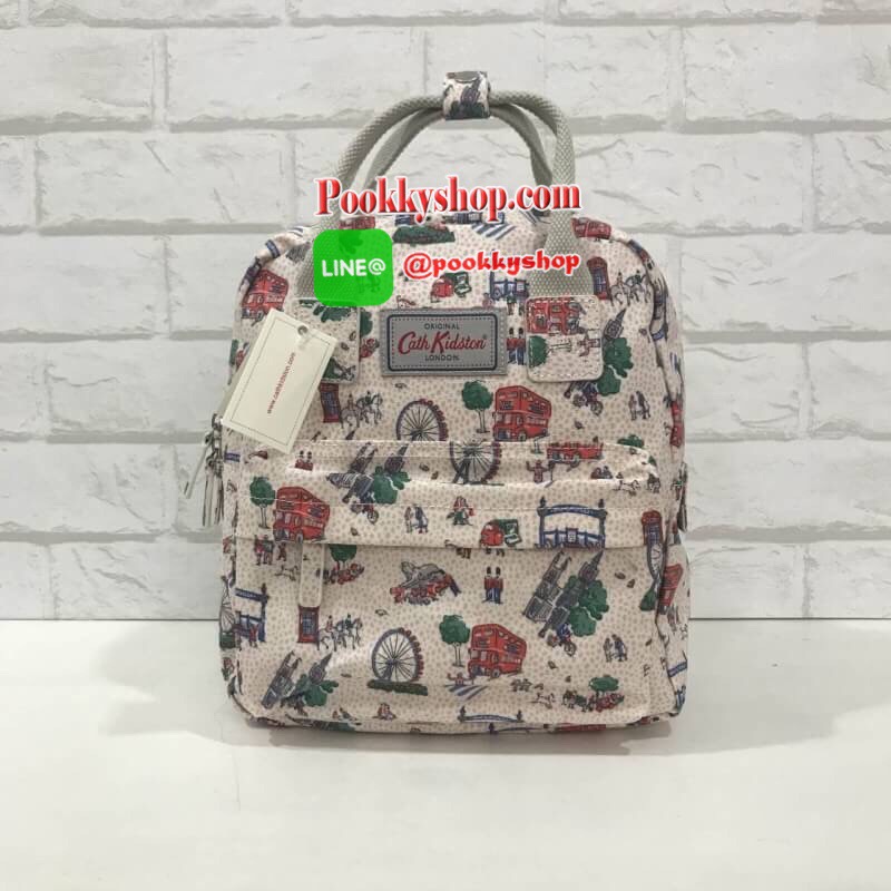 Best Seller Cath Kidston Multi Strap Backpack เป้สุดฮิตกลับมาแล้วคร่า คราวนี้เป็นทรงมินิสุดน่ารัก มีหูหิ้วที่ด้านบน มี หลายลายให้เลือกค่ะ สวยน่ารักทั้งหมดเลยยย ด้านหน้ามีช่องซิปใส่ของจุกจิก ด้านในขนาดกำลังดี ตัวกระเป๋าน้ำหนักเบาแต่รับน้ำหนักใส่ของได้เยอะค