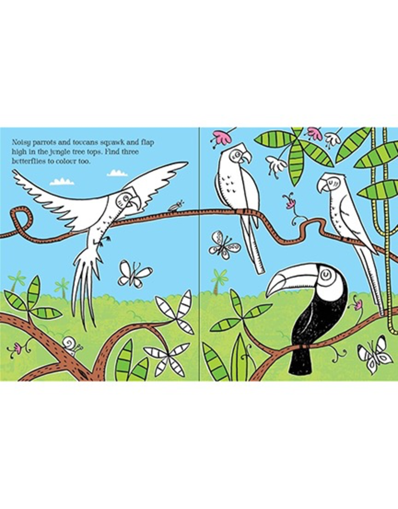 Usborne สมุดภาพระบายสี ลากจุด สมุดสติ๊กเกอร์