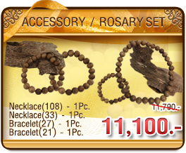 ชุดเซ็ต เครื่องประดับ ลูกประคำ สร้อยคอ สร้อยข้อมือ (Agarwood Necklace & Bracelet Set) จากไม้หอมกฤษณาแท้ ไม้หอมมงคล