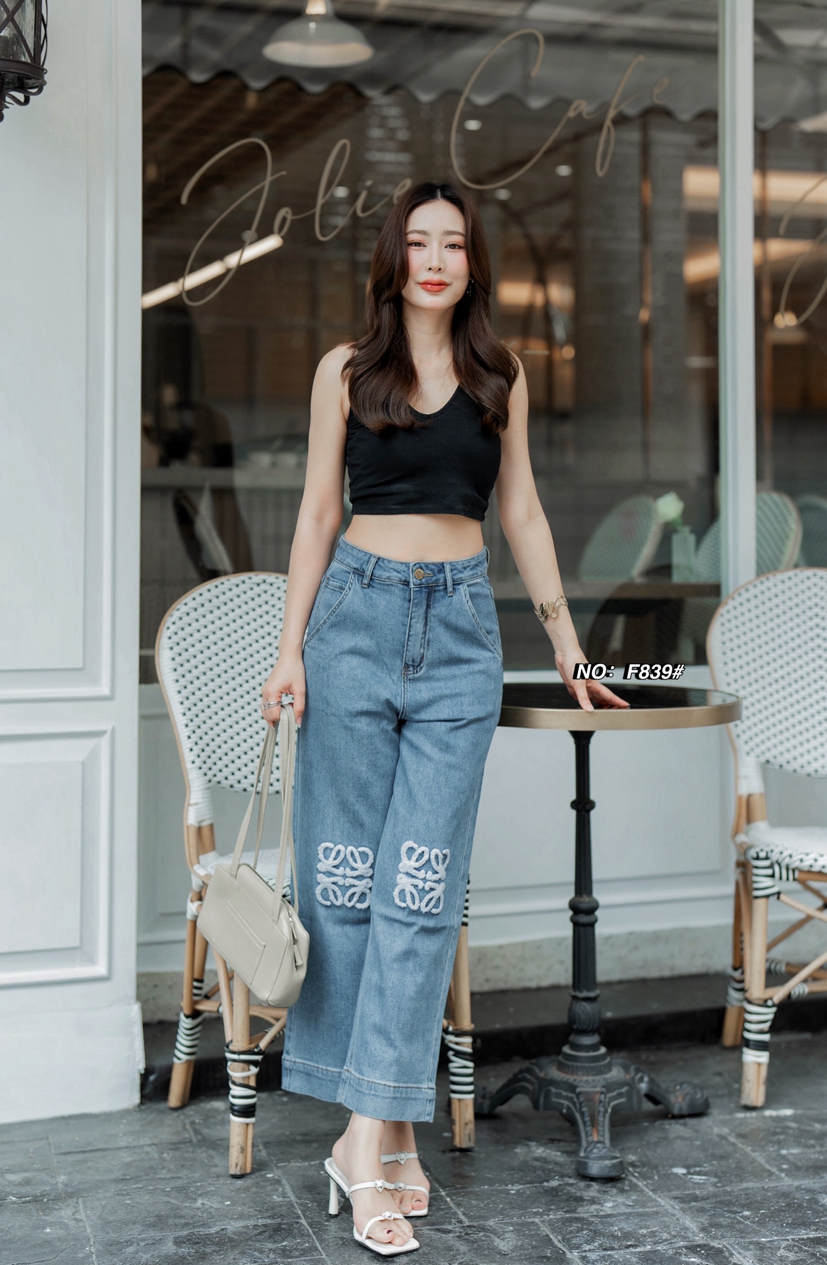 กางเกงแฟชั่น No. RGF839# -กางเกงยีนส์ขา9ส่วน ทรงมาใหม่คะ ทรงนี้ปีนี้มาแรงมากค่ะ ปลายขาเย็บ