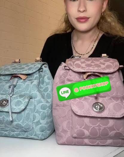 Coach Riya Backpack 21 Women Backpacks Shoulder Bag with Full Set of Coach Package