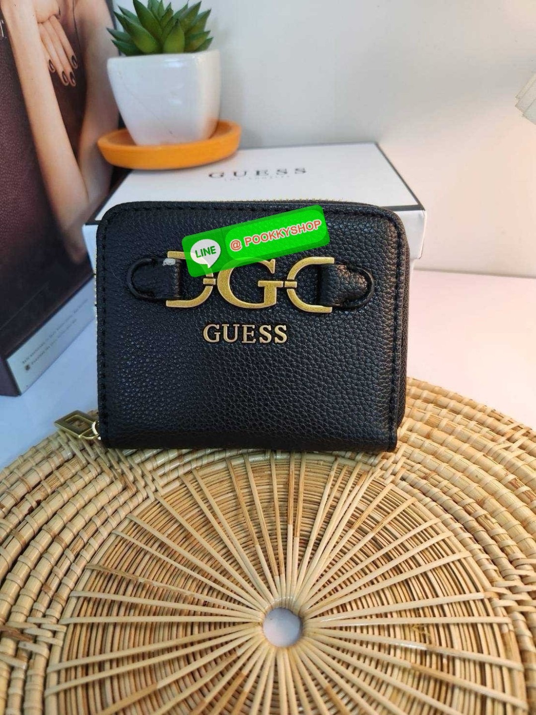 กระเป๋าสตางค์ใบสั้นเกรส Guess งานแท้Outlet