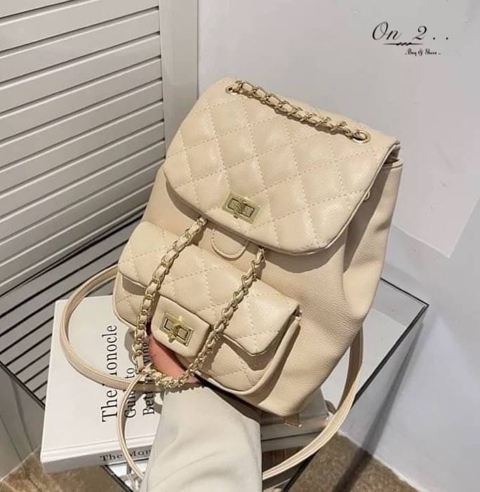 พร้อมส่งจ้าา♥️♥️♥️ CHANEL BACKPACK CLASSIC...✨✨✨ รุ่นใหม่ล่าสุด หนังพียู งานเกรดพรีเมี่ยมม!! สามารถทำเป็น เป้หลังได้ เเละถือได้