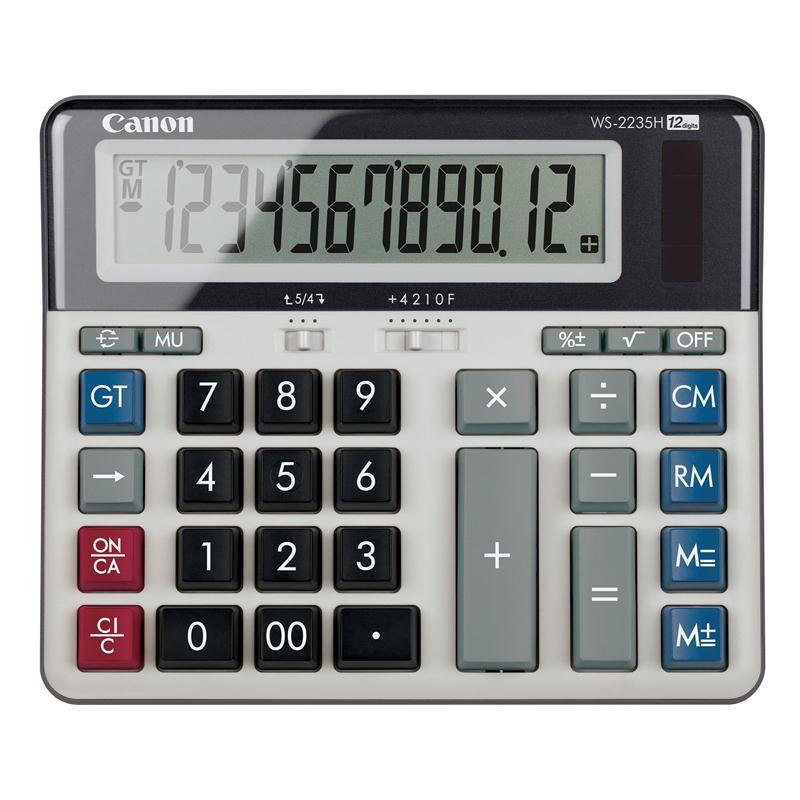 เครื่องคิดเลขตั้งโต๊ะ 12 หลัก Canon # WS-2235H