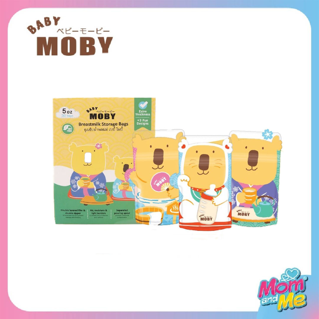 Moby ถุงเก็บน้ำนม 5 Oz (30 ชิ้น/กล่อง)