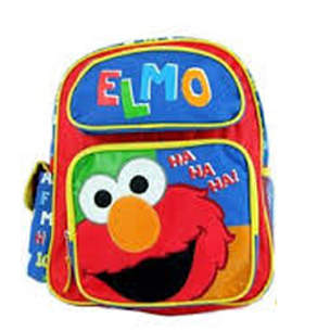 z Backpack Sesame Street Elmo Toddler 12 Inches Medium sized เซซามี่ สตีท กระเป๋าเป้ กระเป๋าสะพายน่ารัก ของแท้ นำเข้าจากอเมริกา