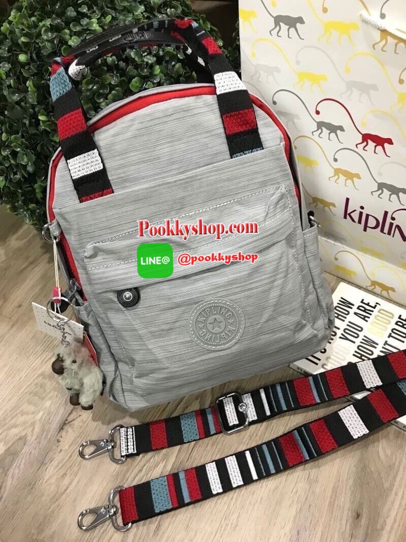 NEW ARRIVAL! KIPLING 2WAYS MINI BACKPACK กระเป๋าสะพาย 2Ways วัสดุ Nylon & Polyester 100% มีหูหิ้วปั้มแบรนด์เเละสายสะพายยาวหลากสีเลื่อนปรับได้ถอดได้ สามารถถือหรือสะพายได้หลายแบบไม่จำเจ จะสะพายไหล่ สะพายเฉียง Crossbody หรือจะคล้องสายเป็นเป้สะพายหลัง Backpac