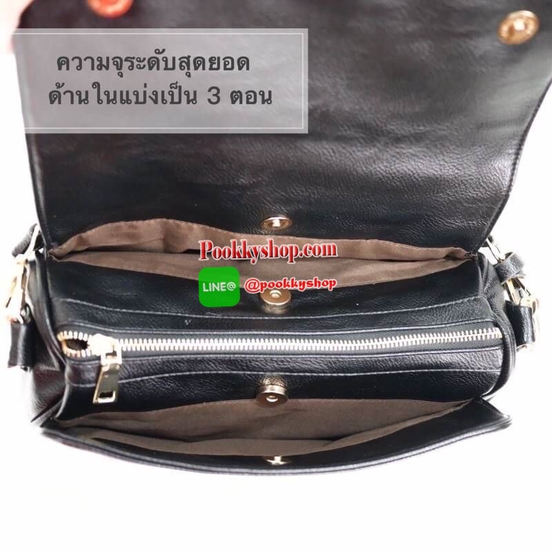 LUXE อีกหนึ่งรุ่นที่ขายดีมากๆ กับช่องการใช้งานที่รับรองว่าถูกใจค่ะ Regular city bag มาพร้อมสายสะพาย 2 เส้น สายสั้นบุนุ่มไหล่ สะพายแล้วไม่ปวด สายยาวปรับระดับได้ มาพร้อมช่องใช้งานที่จัดระเบียบของอย่างดี หนังเป็นทรงตั้งได้