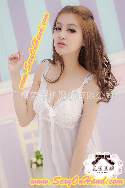 ชุดนอนซีทรู สีขาว เกรดพรีเมี่ยม งานหรู สินค้าญี่ปุ่น เกรดไฮโซ สุดๆ สวยใส ลุคนางฟ้ามากๆเลยคะ