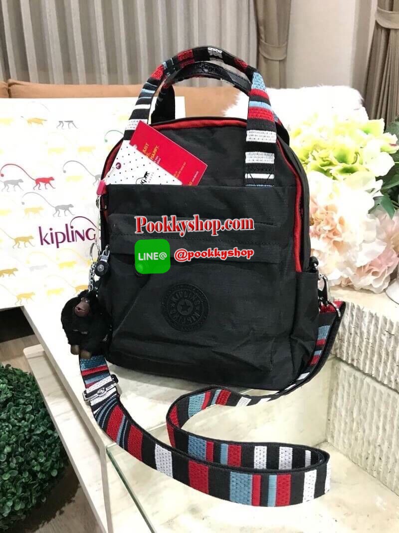 NEW ARRIVAL! KIPLING 2WAYS MINI BACKPACK กระเป๋าสะพาย 2Ways วัสดุ Nylon & Polyester 100% มีหูหิ้วปั้มแบรนด์เเละสายสะพายยาวหลากสีเลื่อนปรับได้ถอดได้ สามารถถือหรือสะพายได้หลายแบบไม่จำเจ จะสะพายไหล่ สะพายเฉียง Crossbody หรือจะคล้องสายเป็นเป้สะพายหลัง Backpac
