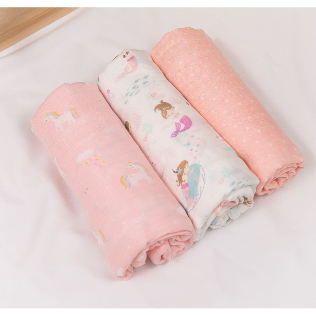 Sofflin ผ้าอ้อมใยไผ่ ผ้าอ้อมมัสลิน ผ้าห่อตัวเด็ก เนื้อนุ่ม ขนาด 120x120cm (47 นิ้ว) ผืนใหญ่พิเศษ