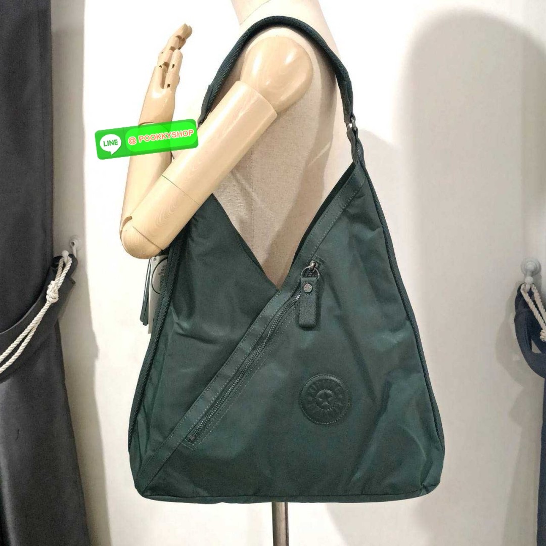 Kipling Olina Shoulder bag Collection Paka กระเป๋าถือหรือสะพาย วัสดุ Polyester100% อะไหล่สี Rose gold